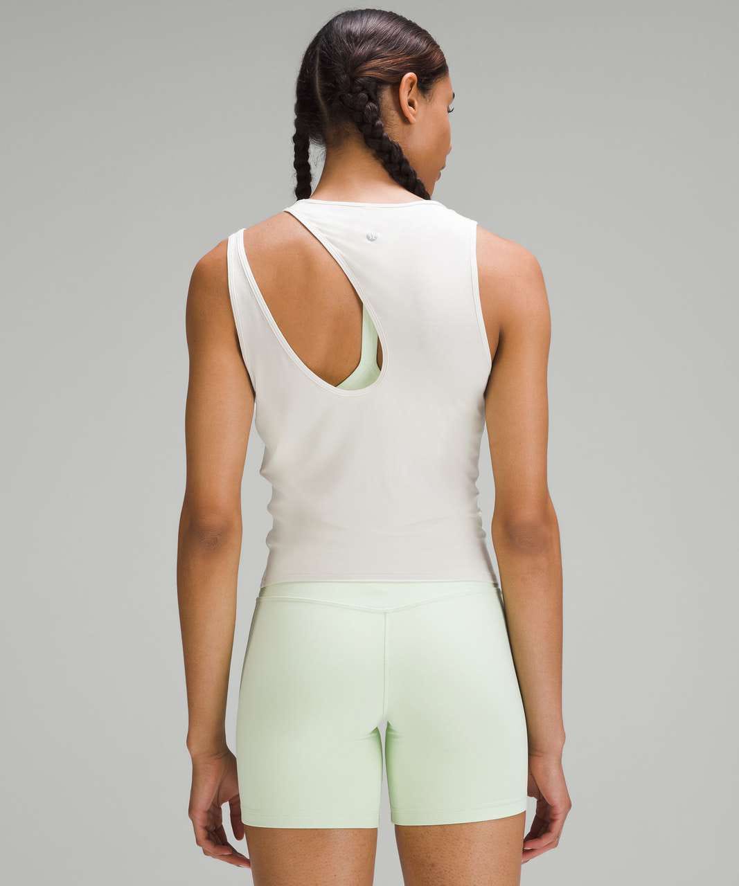 Shoulder cut out yoga tank