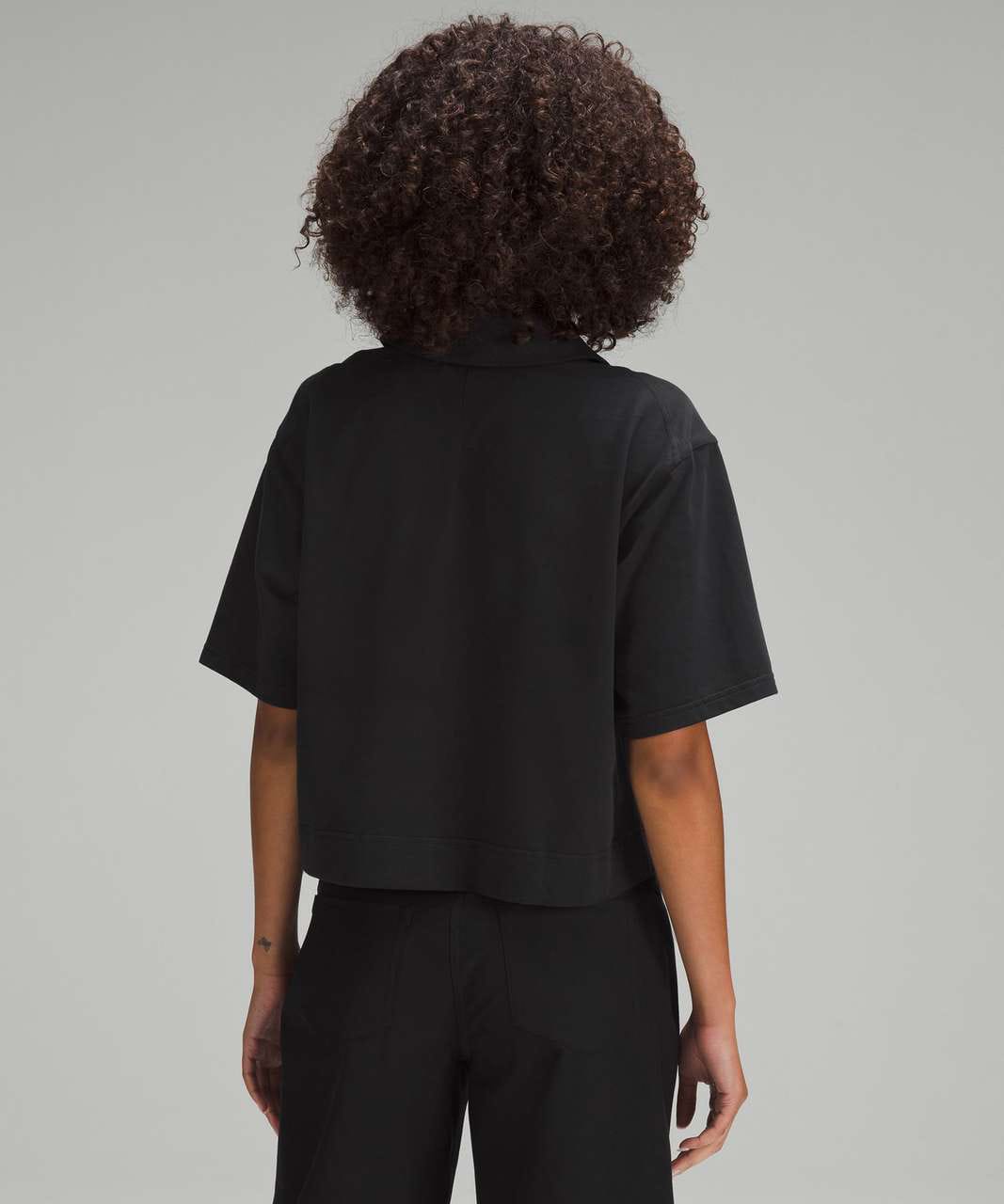 Heavyweight cotton short sleeve polo