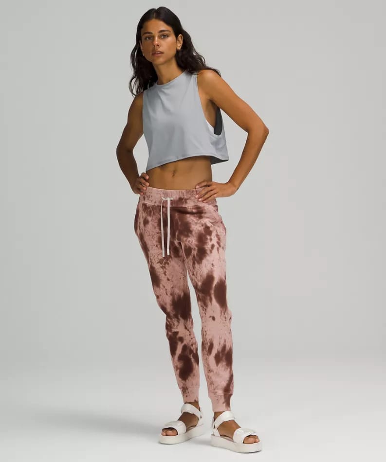 Warm down jogger marble dye